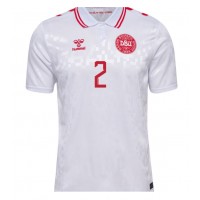 Maglia Calcio Danimarca Joachim Andersen #2 Seconda Divisa Europei 2024 Manica Corta